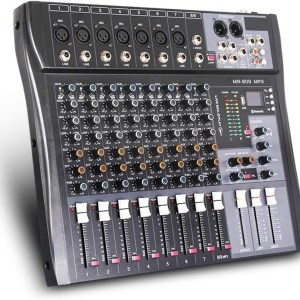 Audio Interface Mixer G-MARK MR80S USB Bluetooth Mixing Console 8 Channel 48V Phantom Power Sound Board Music Reverb For PC