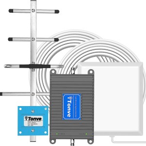 T&T Cell Signal Booster, Cell Phone Signal Booster for All Carriers AT&T T-Mobile 700MHz Band 12/17 4G LTE Home Office Use