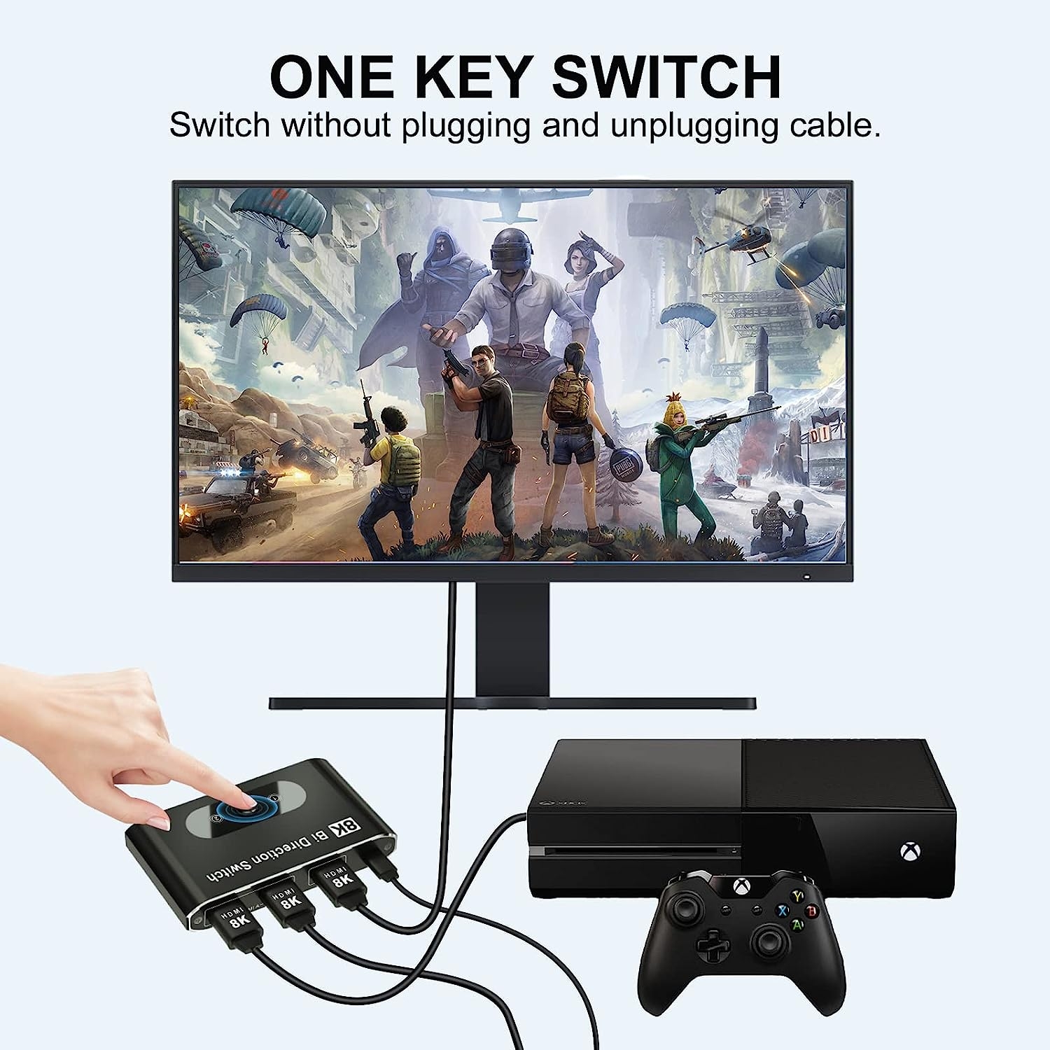 HDMI Splitter 1 In 2 Out, 4K@30Hz HDMI Splitter for Dual Monitors, Aluminum Powered HDMI Spliter for Mirror Screen,1x2 HDMI - Image 10