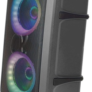 Alphasonik Reaktor One Battery Powered Portable Party Speaker Box Alpha Bass Bluetooth Mic and Guitar Inputs Phone Charger USB