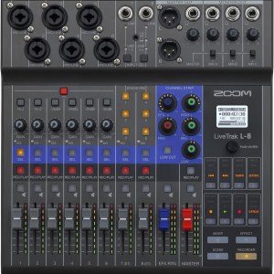 ZOOM L-8 Zoom Digital Mixer, 8 ch Mixer, Live Streaming Audio Interface, Multi-Track Recording Recorder
