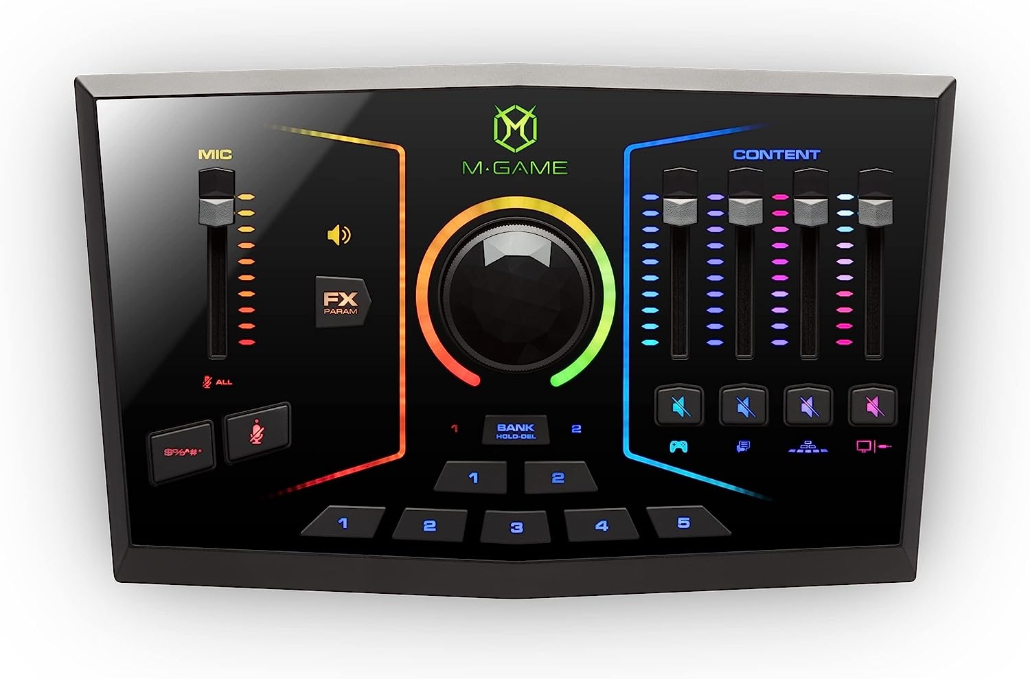 M-Game Solo USB Audio Interface Mixer for Streaming and Gaming with XLR Microphone in, Optical in, Voice FX, Sampler, Lights and - Image 11