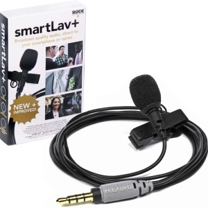 Rode SmartLav+ Omnidirectional Lavalier Microphone for iPhone and Smartphones, Black
