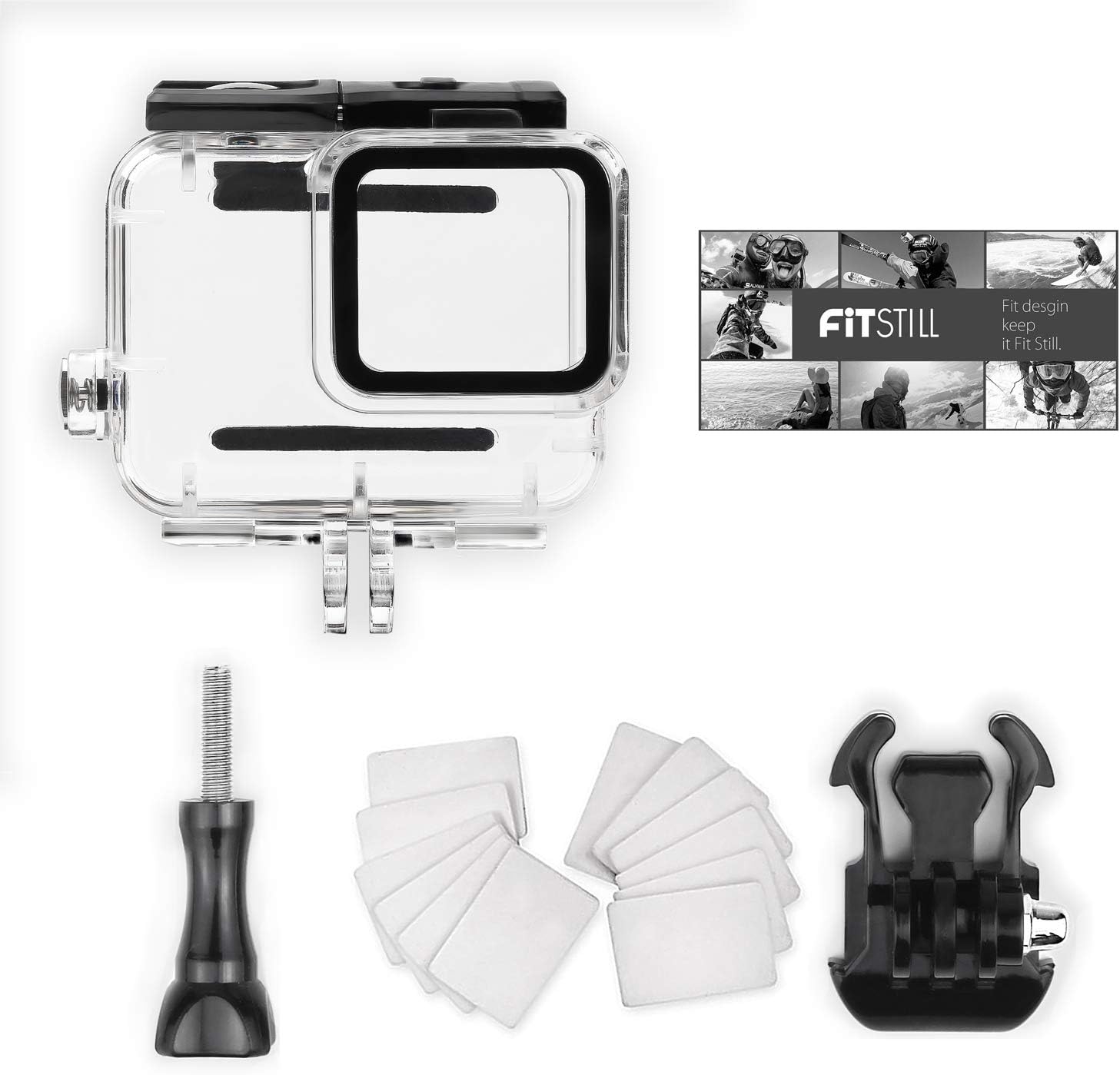 FitStill 60M Waterproof Case for GoPro Hero 11 Black/Hero 10 Black/Hero 9 Black, Protective Underwater Dive Housing Shell with - Image 23