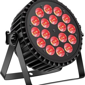 180W Par Stage Lights, U`King High Power RGBW 18 LED Uplights by DMX Control and Sound Activated Uplighting for DJ Disco Club