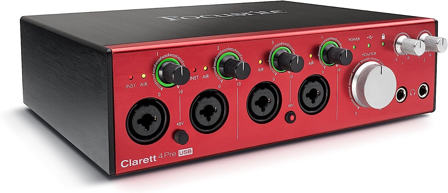 Focusrite Clarett 2Pre USB 10-In/4-Out Audio Interface - Image 11