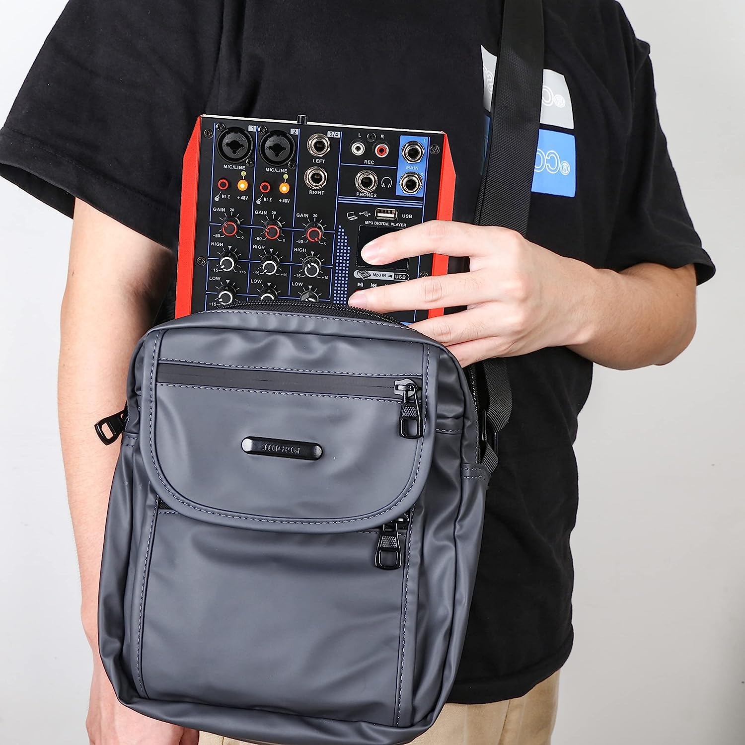 Dj Mixer Board 8 Channel Mixer Professional Digital Audio Mixer with Bluetooth, USB Sound Mixer with MP3 Playback, XLR - Image 6