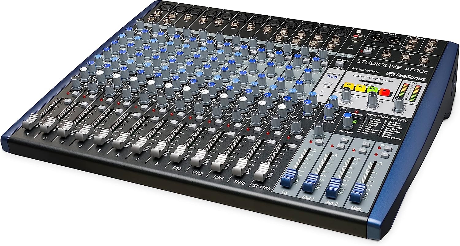 PreSonus StudioLive AR12c 14-Channel USB-C Hybrid Digital/Analog Performance Mixer, Unpowered - Image 17