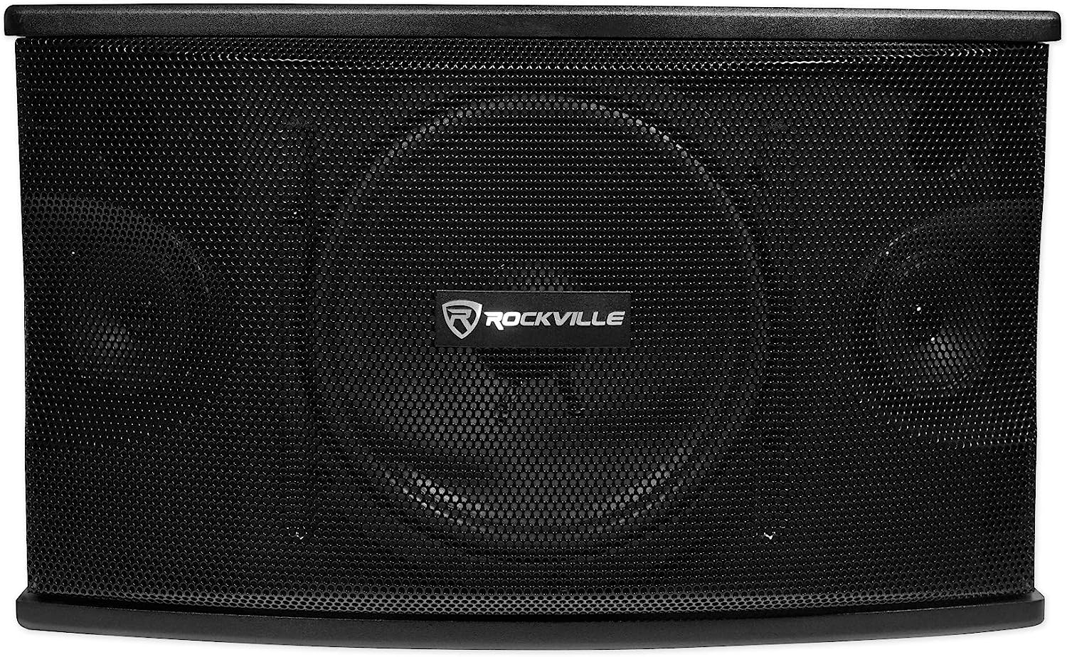Rockville Pair KPS10 10" 3-Way 1200 Watt Karaoke Speakers+Wall Brackets/MDF, Black - Image 10