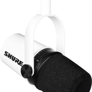Shure MV7 USB Microphone with Tripod, for Podcasting, Recording, Streaming & Gaming, Built-In Headphone Output, All Metal