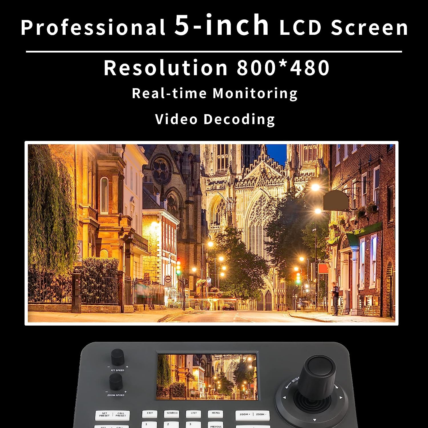 Zowietek New Gen PTZ IP Keyboard | Network Controller | 4D Joystick with POE | 5 Inch LCD Screen | Decoding H.264 and H.265 | - Image 21