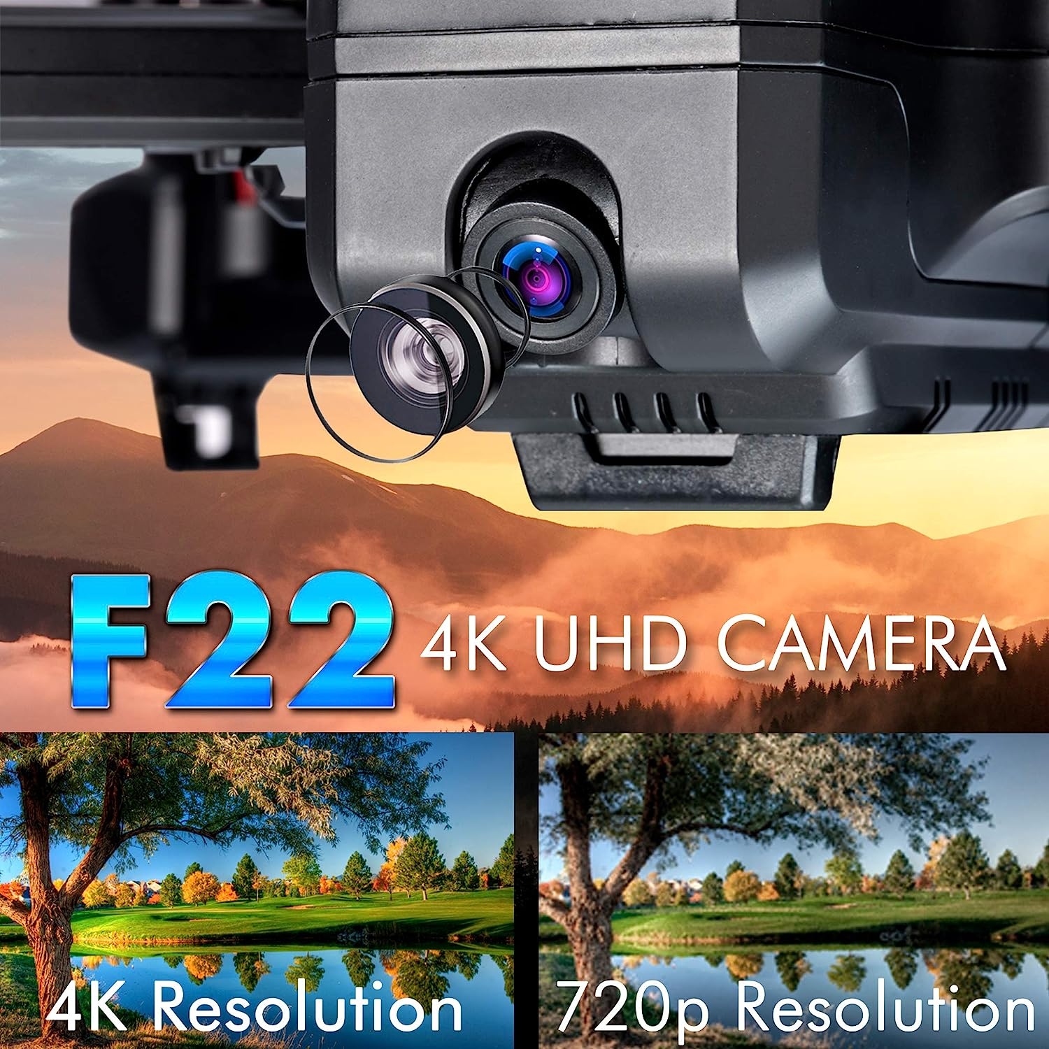 Contixo F22 FPV Drone with Camera for Adults, Kids, Beginners - 2.4G RC Quadcopter with 4K FHD Camera - Gesture Control, Custom - Image 2