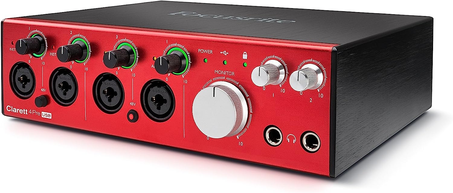 Focusrite Clarett 2Pre USB 10-In/4-Out Audio Interface - Image 12