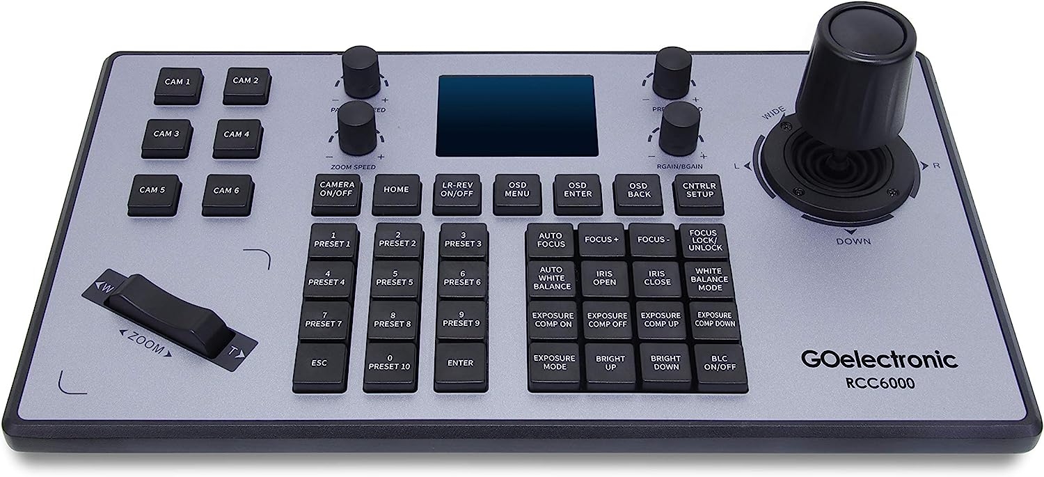 VISCA Serial and IP Joystick Controller for PTZ (Pan/Tilt/Zoom