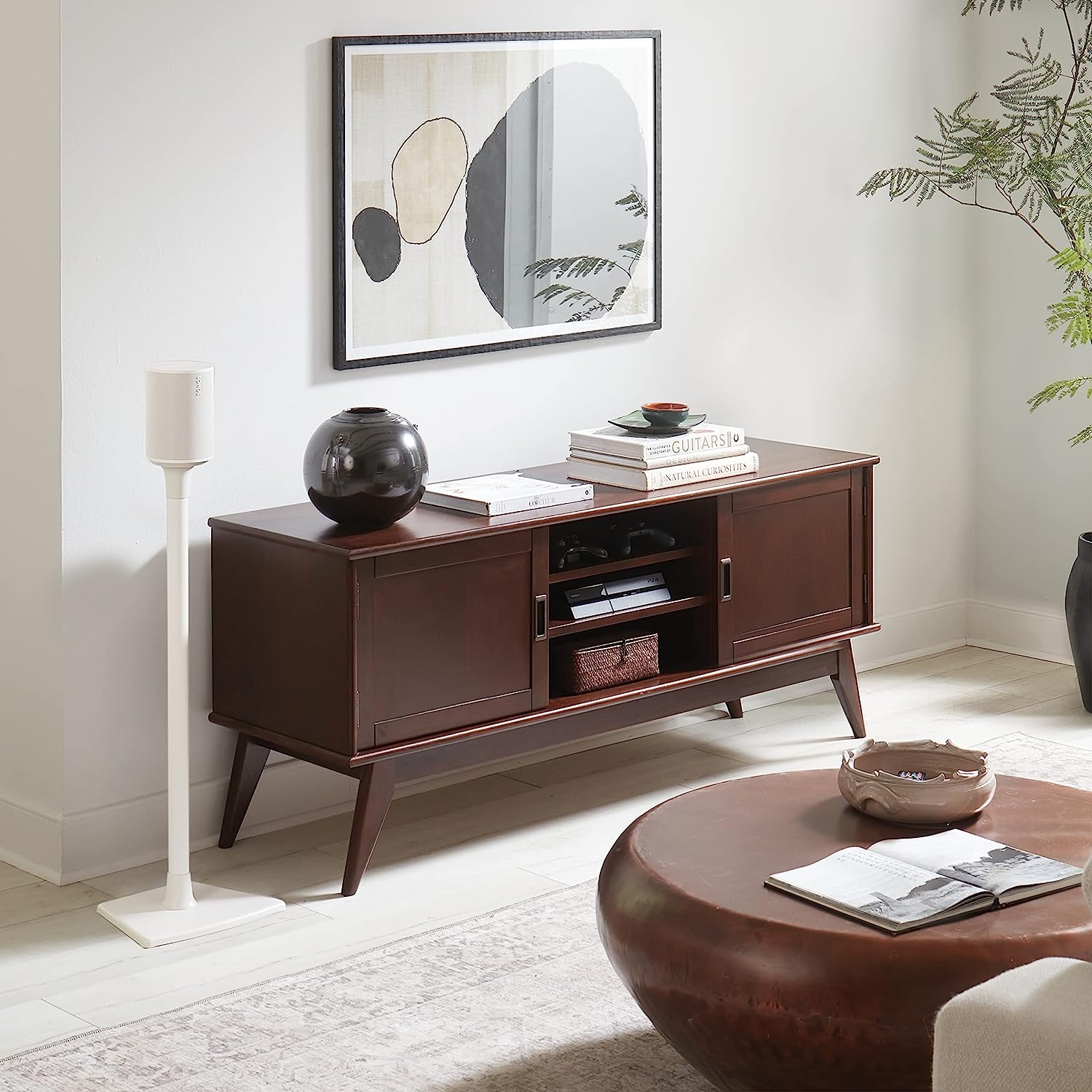 Sanus Speaker Stand for Sonos Era 100™ - Fixed Speaker Stand w/Easy 3 Step Install -Includes All Hardware, Carpet Spikes & - Image 6