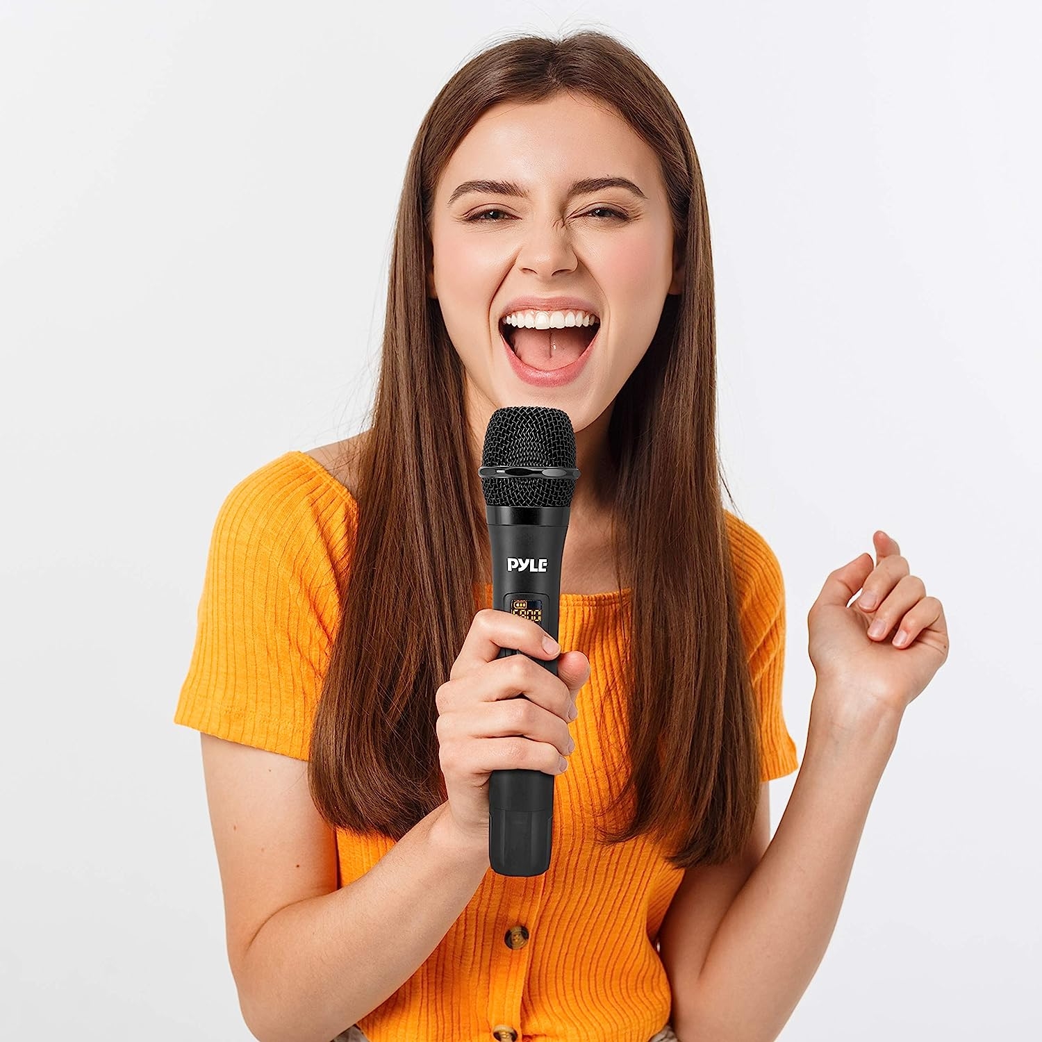Portable Uhf Wireless Microphone System - Battery Operated Dual Bluetooth Cordless Microphone Set, Includes 2 Handheld - Image 6