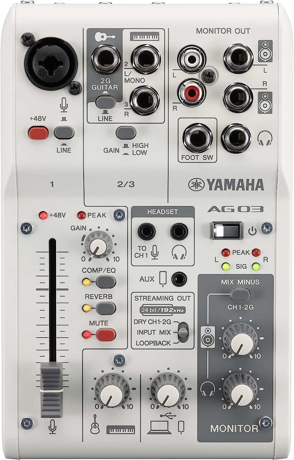 Black 3-Channel Live Streaming Mixer/USB Interface for IOS/Mac/PC - Image 12