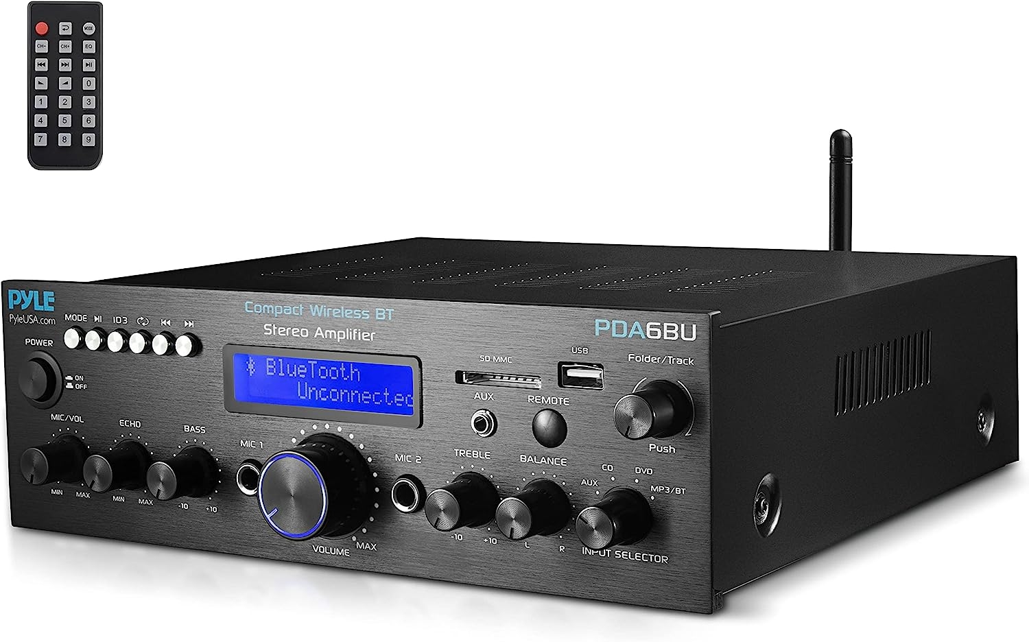 Pyle - PDA7BU (Black) - 5 Channel Rack Mount Bluetooth Receiver, Home Theater Amp, Speaker Amplifier, Bluetooth Wireless - Image 23