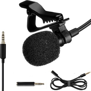Lavalier Microphone - Professional Lapel Mic For Recording Interview, Podcast, Speech, Vlog, Video, Youtube - External Mic For