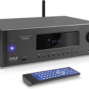 1000W Bluetooth Home Theater Receiver - 5.2-Ch Surround Sound Stereo Amplifier System with 4K Ultra HD, 3D Video & Blu-Ray Video