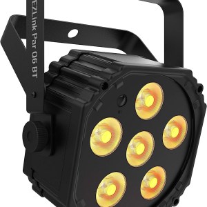 CHAUVET DJ Battery Powered LED Par w/Bluetooth, Black (EZlink Q6 BT)