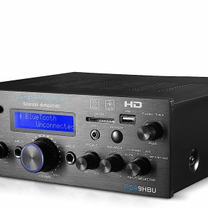 Wireless Bluetooth Home Stereo Amplifier - Multi-Channel 200 Watt Power Amplifier Home Audio Receiver System w/HDMI,