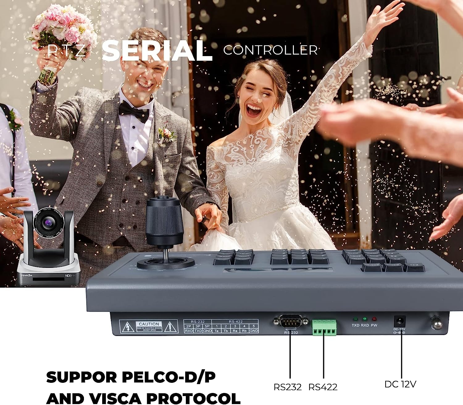 Zowietek New Gen PTZ IP Keyboard | Network Controller | 4D Joystick with POE | 5 Inch LCD Screen | Decoding H.264 and H.265 | - Image 15