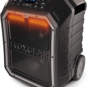 ECOXGEAR EcoBoulder MAX Rugged Waterproof Floating Portable Bluetooth Wireless 120-Watt Smart Speaker with Party Lights