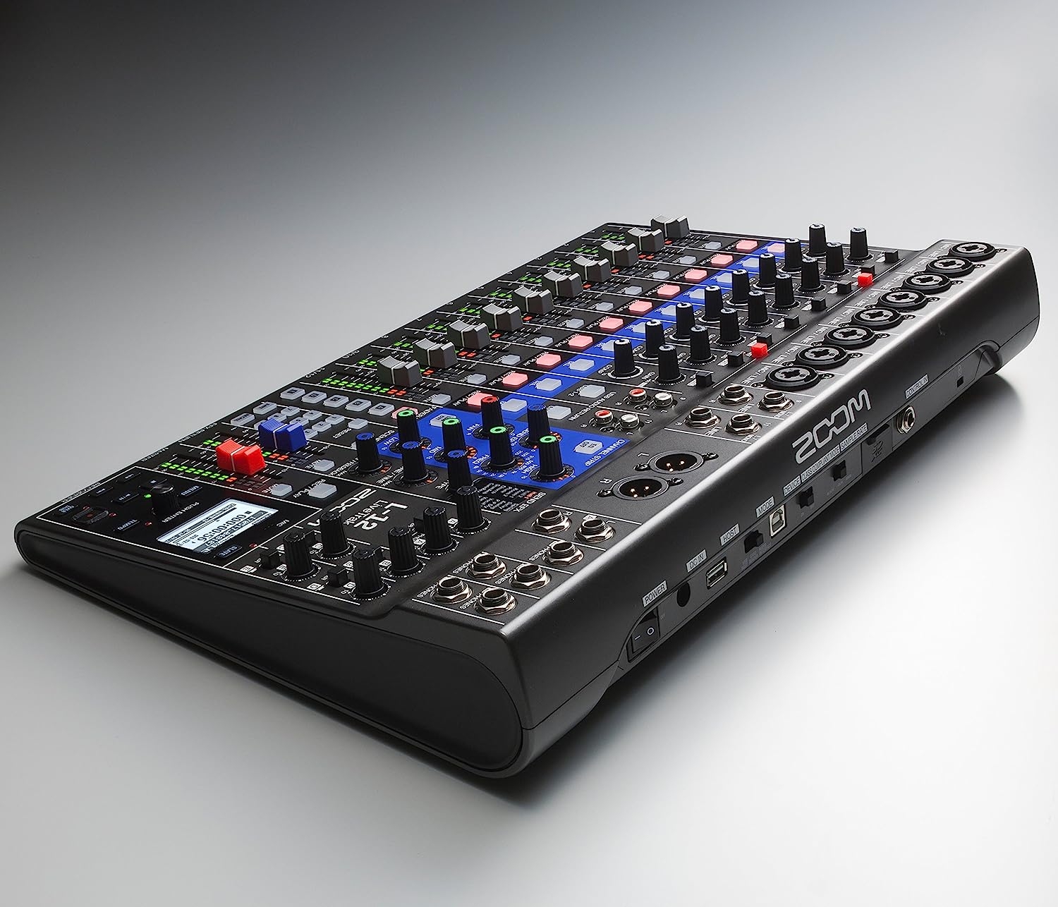 Zoom LiveTrak L-12 Digital Mixer & Multitrack Recorder, for Music, Podcasting, and More, 12-Input/ 14-Channel SD Recorder, - Image 3
