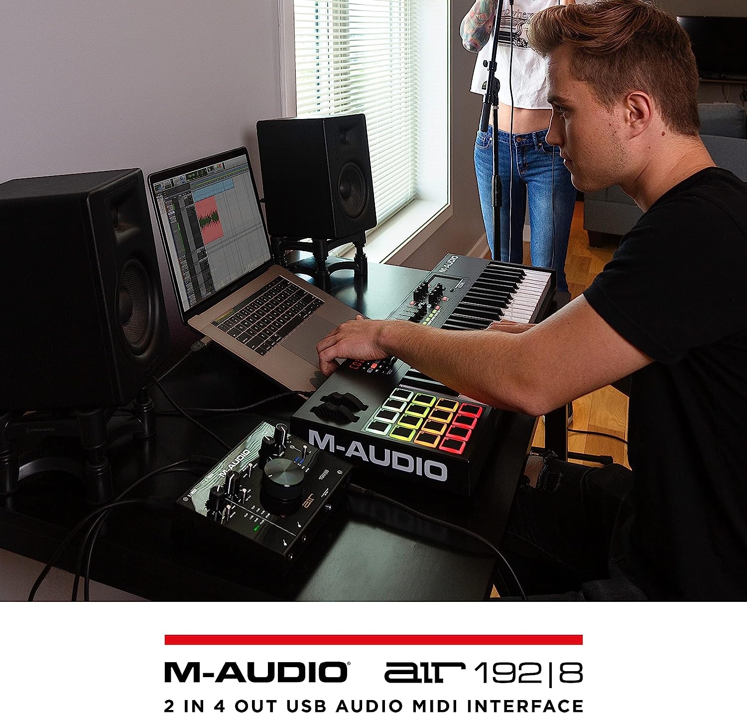 M-Audio AIR 192x8 USB C MIDI Audio Interface for Recording Music, Vocal, Guitar with Studio Quality, 2 XLR in, RCA outs and - Image 19