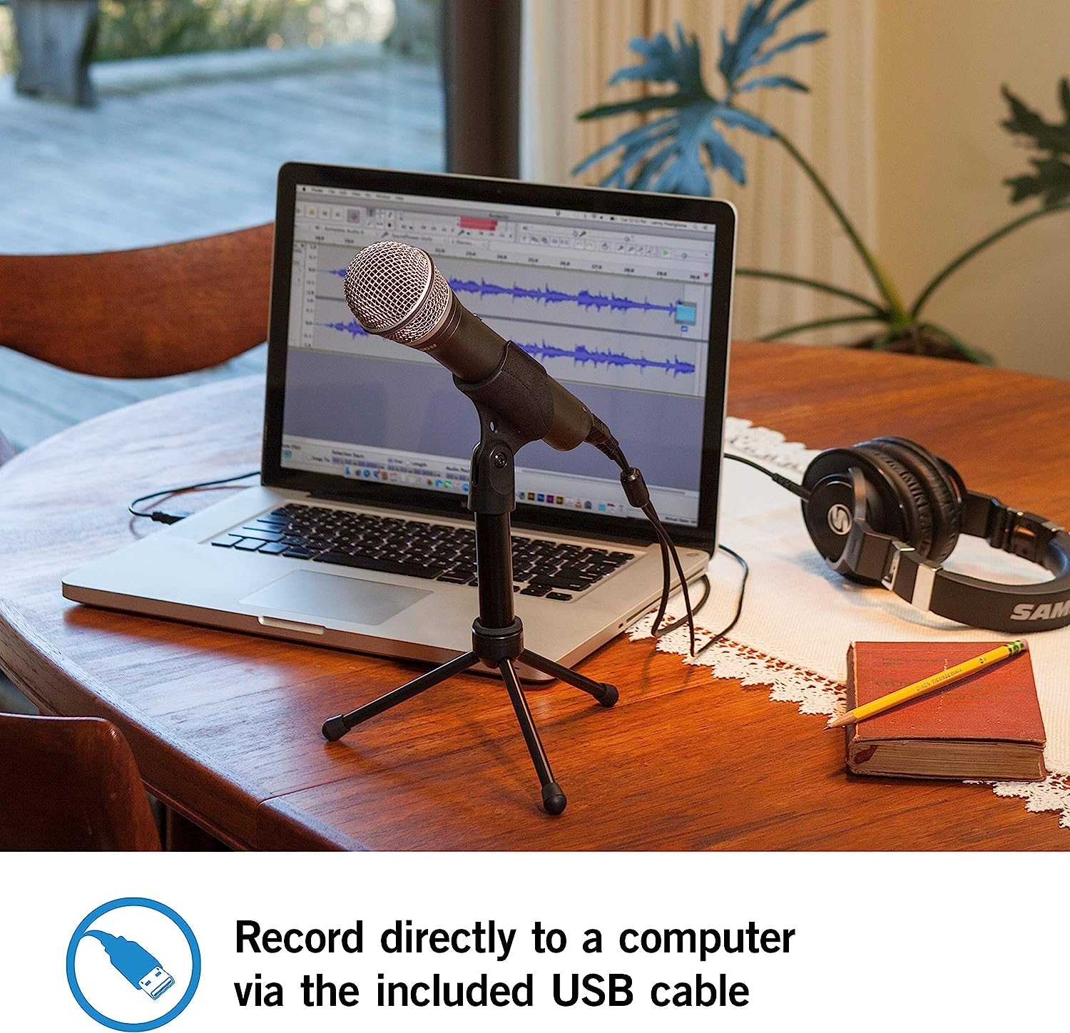Samson Q2U Handheld Dynamic USB Microphone Recording and Podcasting Pack - Image 8