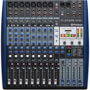 PreSonus StudioLive AR12c 14-Channel USB-C Hybrid Digital/Analog Performance Mixer, Unpowered