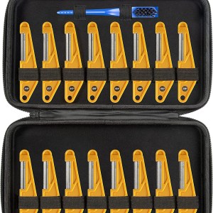 MusicNomad MN676 16 pc. Diamond Coated Guitar Nut Slotting Files Complete Shop Set