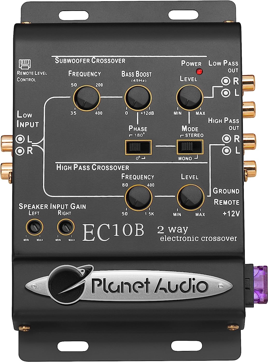 Planet Audio PEQ15 5 Band Pre-Amp Car Audio Equalizer - Half Din, Subwoofer Output with Adjustable Filter, Fixed Bands, Remote - Image 8