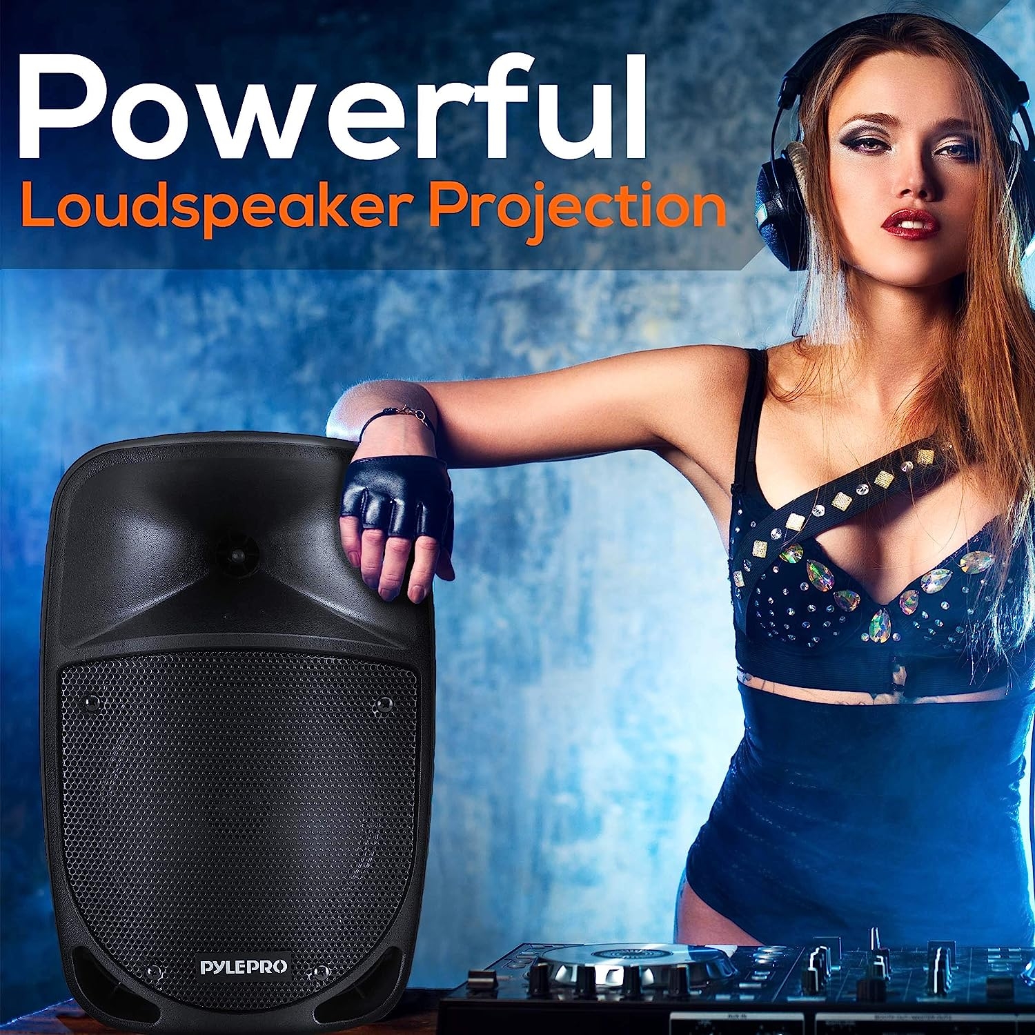 Pyle 800W Portable Bluetooth PA Speaker - 8’’ Subwoofer, LED Battery Indicator Lights w/Built-in Rechargeable Battery, - Image 4
