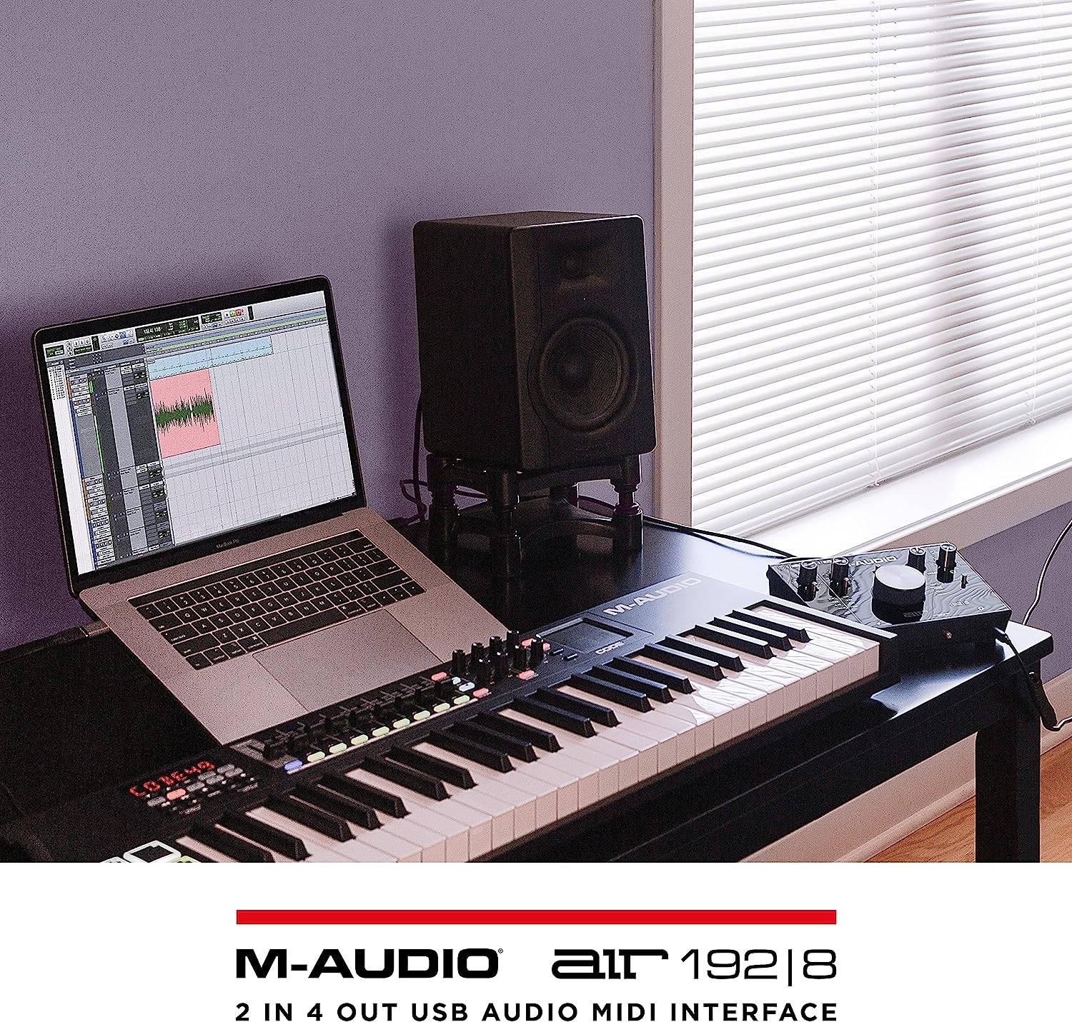 M-Audio AIR 192x8 USB C MIDI Audio Interface for Recording Music, Vocal, Guitar with Studio Quality, 2 XLR in, RCA outs and - Image 20