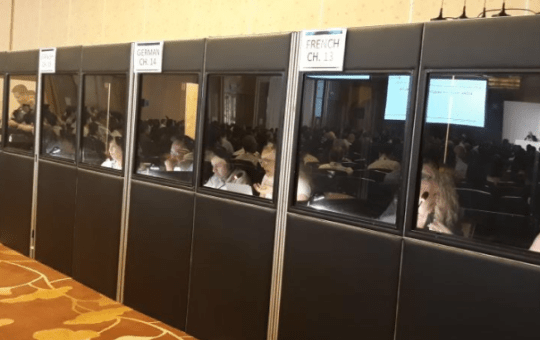 Interpretation booth
