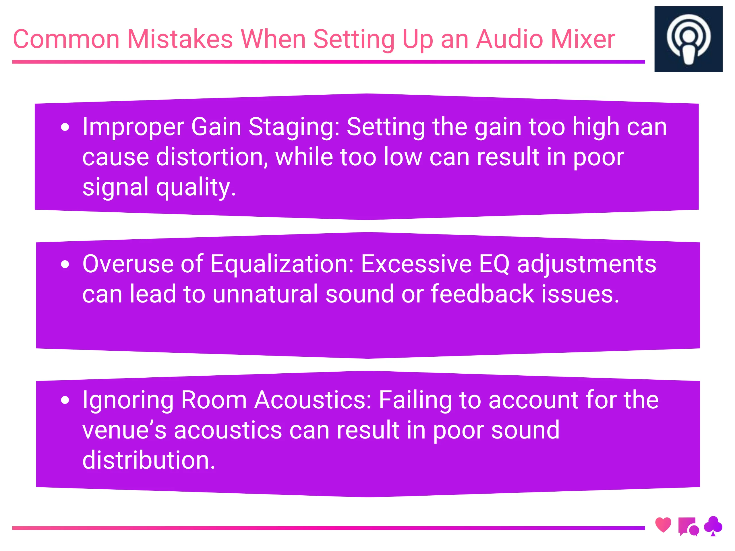 Common Mistakes When Setting Up an Audio Mixer