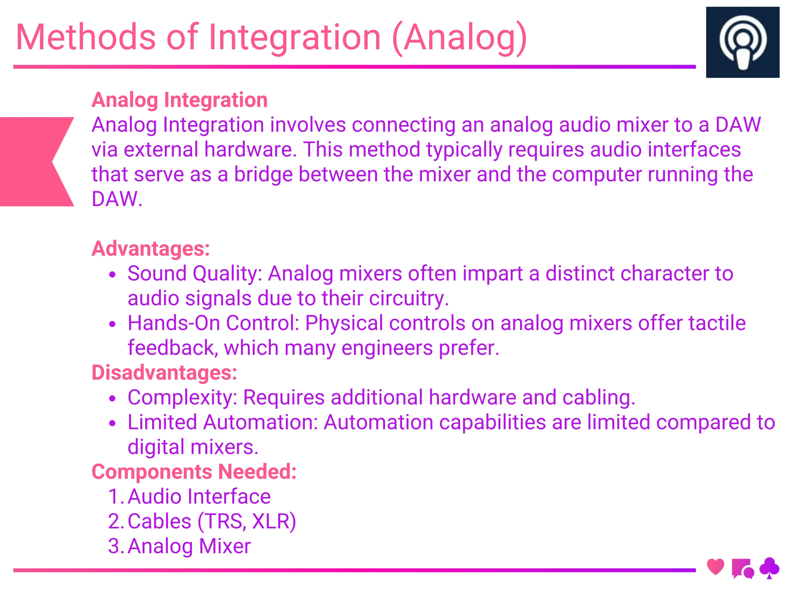 Methods of Integration (Analog)