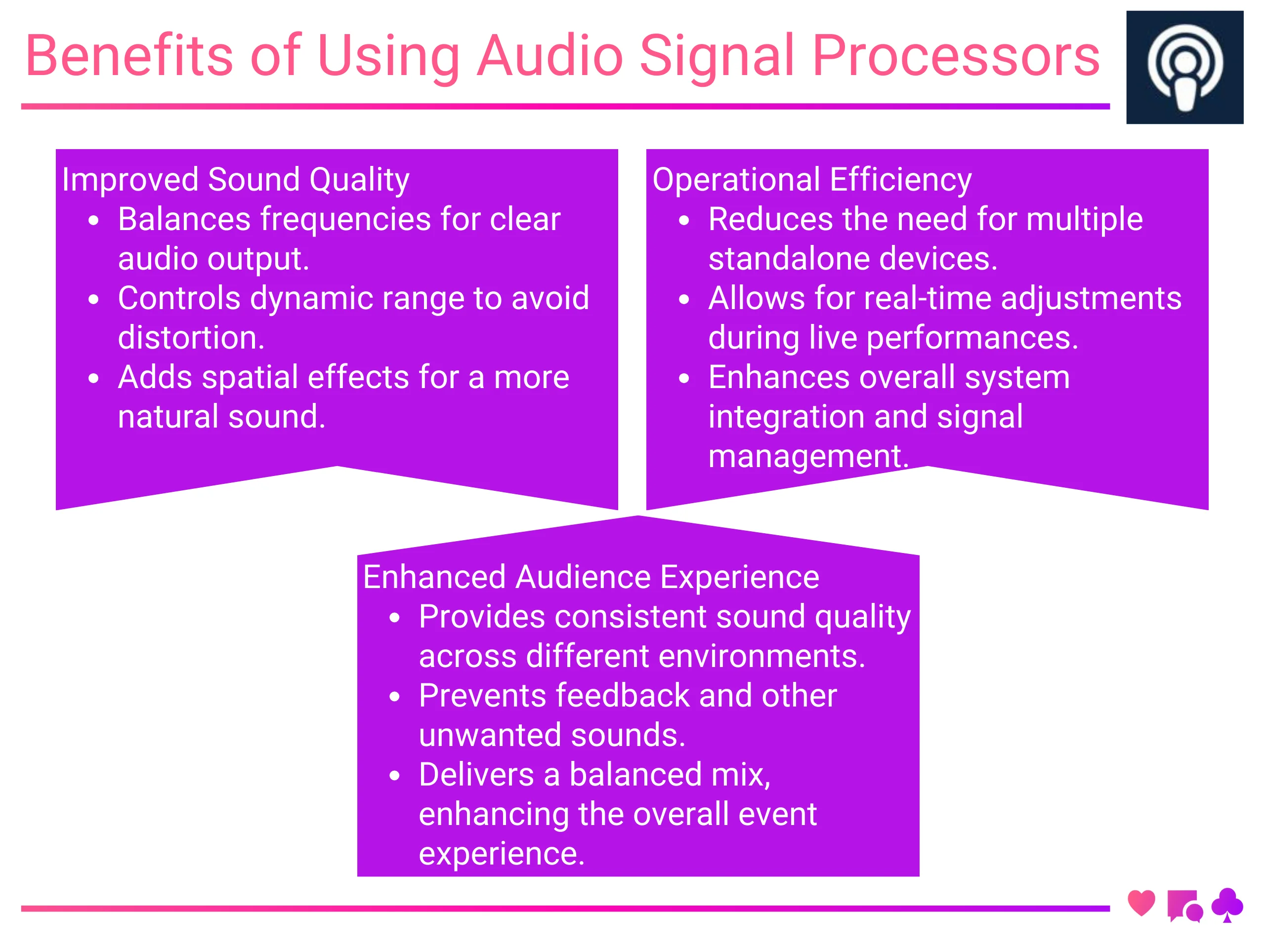 Benefits of Using Audio Signal Processors