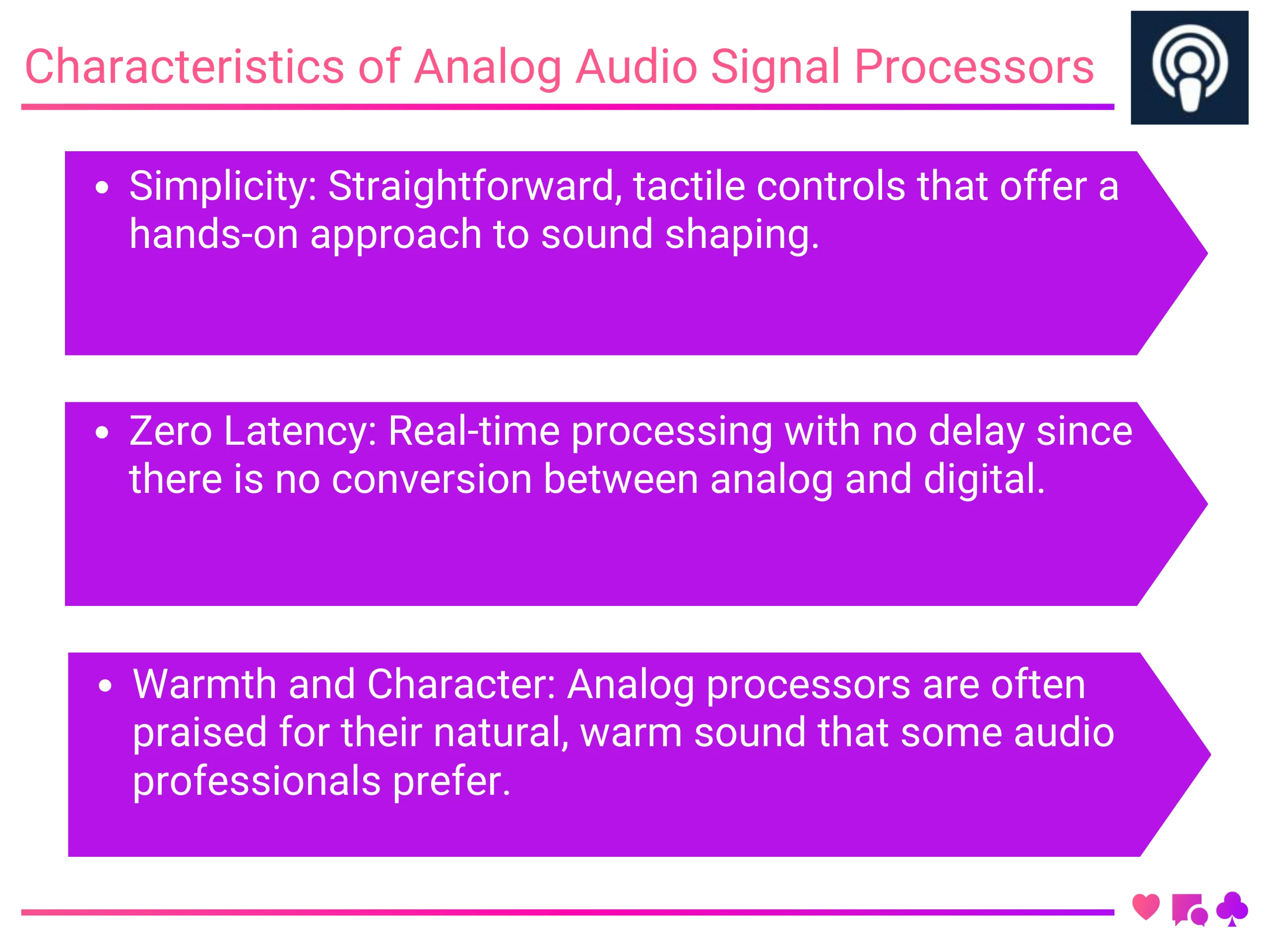 Characteristics of Analog Audio Signal Processors