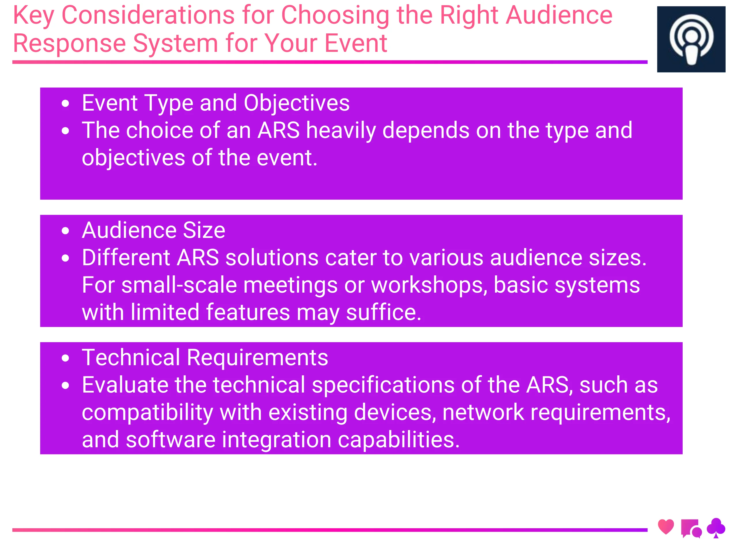 Key Considerations for Choosing the Right Audience Response System for Your Event
