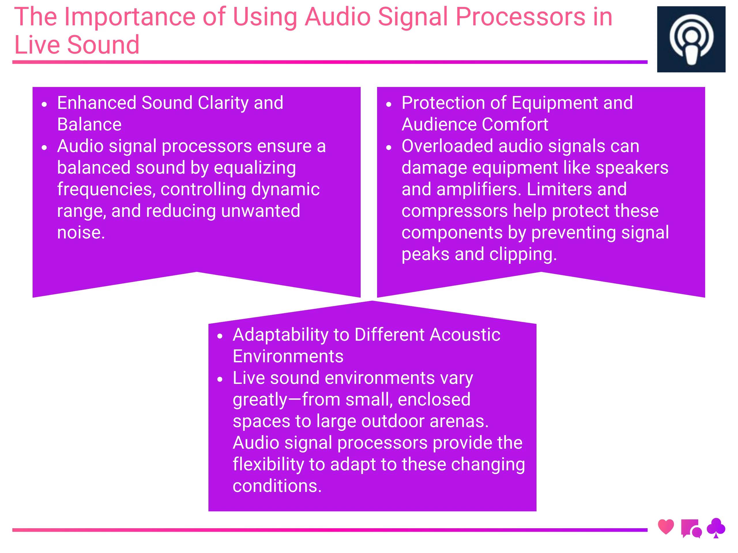 The Importance of Using Audio Signal Processors in Live Sound