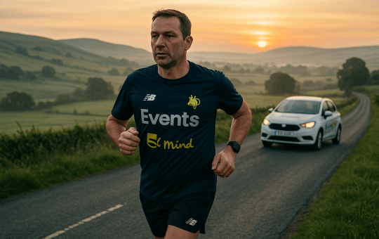 Event pro’s 30-day marathon drive highlights mental health