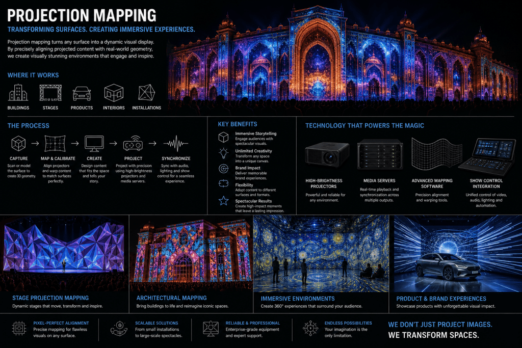 Projection Mapping in Events: Engineering Spatial Media Systems for ...