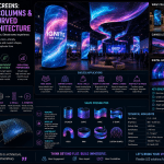 Flexible LED Screens: Wrapping Columns and Creating Curved Digital Architecture