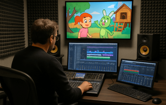 Sound designer Dan Brumm discusses creating the audio world of Bluey with Sennheiser and Neumann tools