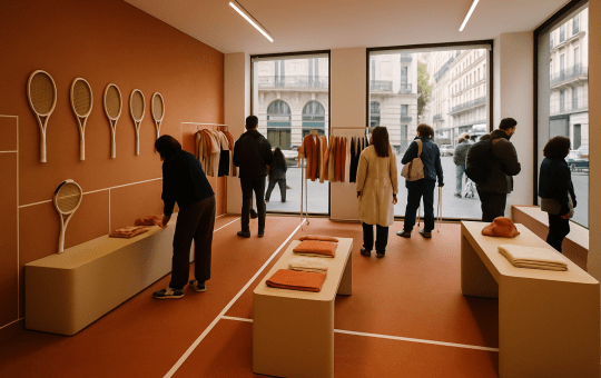 Wilson creates tennis-inspired retail pop-ups in Paris during tournament season