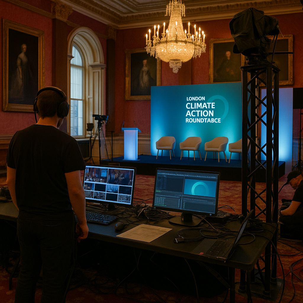 Event sustainability leader joins climate roundtable at palace