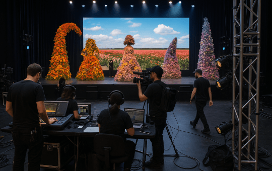 Immersive floral installation brings experiential design to Chicago retail center